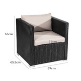 Ever Dreaming Living 5 Seater Shepard Outdoor Lounge &amp; Coffee Table Set