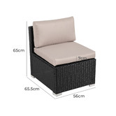 Ever Dreaming Living 5 Seater Shepard Outdoor Lounge &amp; Coffee Table Set