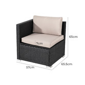 Ever Dreaming Living 5 Seater Shepard Outdoor Lounge &amp; Coffee Table Set