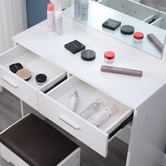 Ever Dreaming Living Quin LED Dressing Table &amp; Stool Set