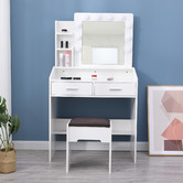 Ever Dreaming Living Yuna LED Dressing Table &amp; Stool Set
