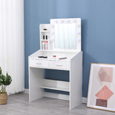 Ever Dreaming Living Yuna LED Dressing Table &amp; Stool Set
