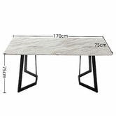 Ever Dreaming Living Faerlin 170cm Faux Marble Dining Table