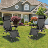 Ever Dreaming Living Black Reclining Outdoor Chairs