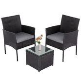 Ever Dreaming Living 2 Seater Wynford PE Wicker Outdoor Bistro Set