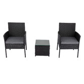 Ever Dreaming Living 2 Seater Wynford PE Wicker Outdoor Bistro Set