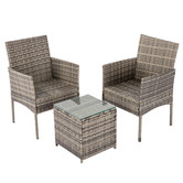 Ever Dreaming Living 2 Seater Wynford PE Wicker Outdoor Bistro Set