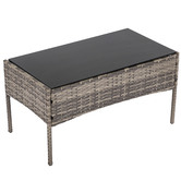 Ever Dreaming Living 4 Seater Wynford PE Wicker Outdoor Sofa Set