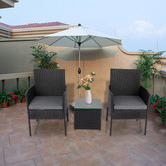 Ever Dreaming Living 2 Seater Wynford PE Wicker Outdoor Bistro Set