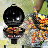 Ever Dreaming Living Black Expert Grill Charcoal Kettle Barbeque