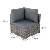 Ever Dreaming Living 4 Seater Amelia Outdoor Lounge Set