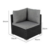 Ever Dreaming Living 6 Seater Amelia Outdoor Lounge Set