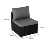 Ever Dreaming Living 6 Seater Amelia Outdoor Lounge Set