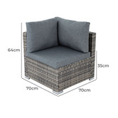 Ever Dreaming Living 6 Seater Amelia Outdoor Lounge Set