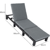 Ever Dreaming Living Zaiden PE Wicker Sun Lounge