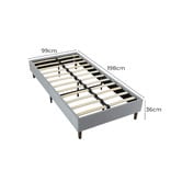 Ever Dreaming Living Light Grey Kinsley Bed Base