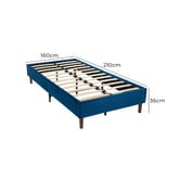 Ever Dreaming Living Blue Kinsley Bed Base