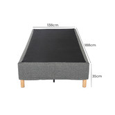 Ever Dreaming Living Dark Grey Rylee Steel Bed Base