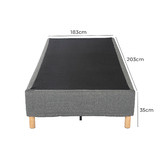 Ever Dreaming Living Dark Grey Rylee Steel Bed Base