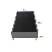 Ever Dreaming Living Dark Grey Rylee Steel Bed Base