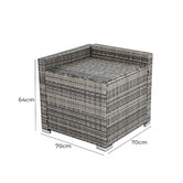 Ever Dreaming Living 4 Seater Zuri Outdoor Lounge Set