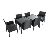 Ever Dreaming Living 6 Seater Cove Outdoor Dining Table Set
