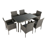 Ever Dreaming Living 6 Seater Cove Outdoor Dining Table Set