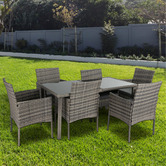 Ever Dreaming Living 6 Seater Cove Outdoor Dining Table Set