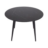 Ever Dreaming Living Cyrus Round Faux Marble Dining Table