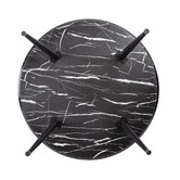 Ever Dreaming Living Cyrus Round Faux Marble Dining Table