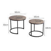 Ever Dreaming Living 2 Piece Alexander Nesting Coffee Table Set