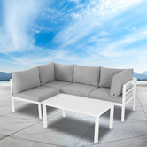 Ever Dreaming Living 4 Seater Cyan Outdoor Lounge Set