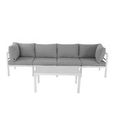 Ever Dreaming Living 4 Seater Cyan Outdoor Lounge Set