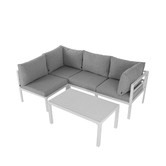 Ever Dreaming Living 4 Seater Cyan Outdoor Lounge Set
