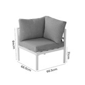 Ever Dreaming Living 4 Seater Cyan Outdoor Lounge Set