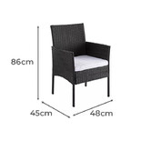 Ever Dreaming Living 4 Seater William Wicker Outdoor Sofa Set