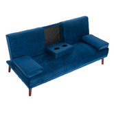 Ever Dreaming Living Kalisha 3 Seater Velvet Sofa Bed