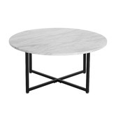 Ever Dreaming Living Gael Faux Marble Coffee Table
