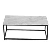 Ever Dreaming Living Gael Rectangular Faux Marble Coffee Table