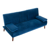 Ever Dreaming Living Kalisha 3 Seater Velvet Sofa Bed