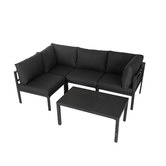 Ever Dreaming Living 4 Seater Cyan Outdoor Lounge Set
