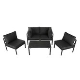 Ever Dreaming Living 4 Seater Cyan Outdoor Lounge Set