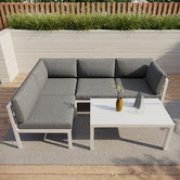 Ever Dreaming Living 4 Seater Cyan Outdoor Lounge Set