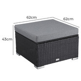 Ever Dreaming Living Tianna Outdoor Ottoman