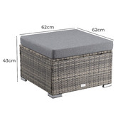 Ever Dreaming Living Tianna Outdoor Ottoman