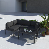 Ever Dreaming Living 4 Seater Cyan Outdoor Lounge Set