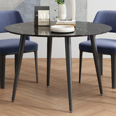 Ever Dreaming Living Cyrus Round Faux Marble Dining Table
