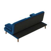 Ever Dreaming Living Kalisha 3 Seater Velvet Sofa Bed
