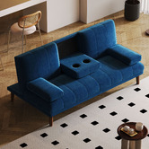 Ever Dreaming Living Kalisha 3 Seater Velvet Sofa Bed
