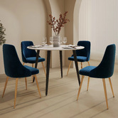 Ever Dreaming Living Timur Velvet Side Chairs